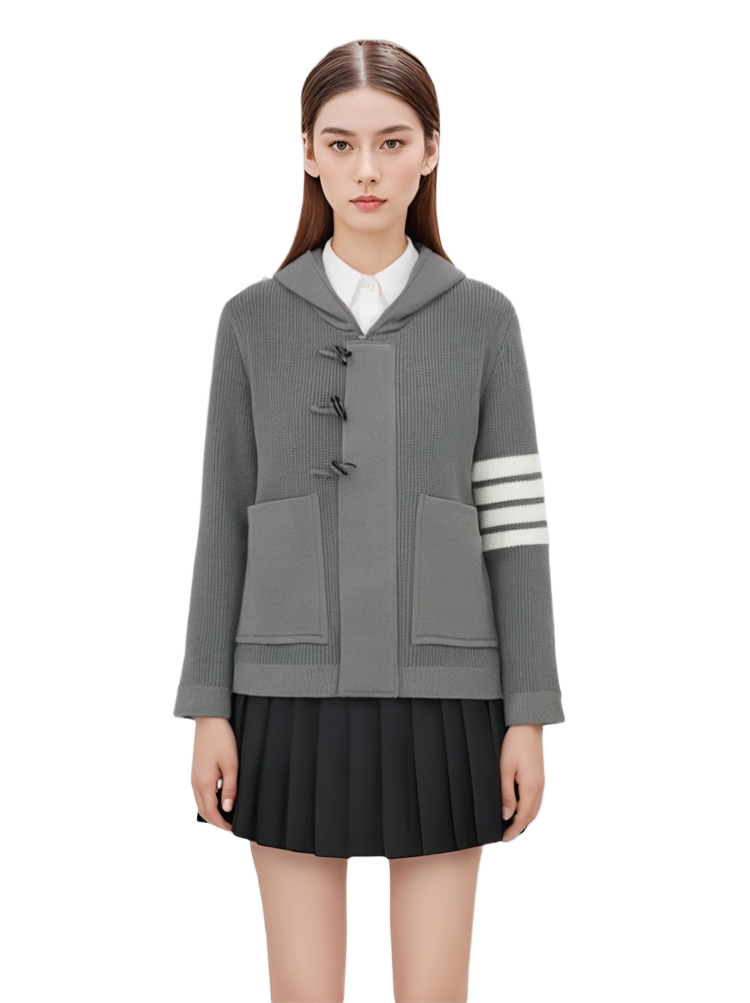Unisex Chunky Knit Jacket | Thom Browne