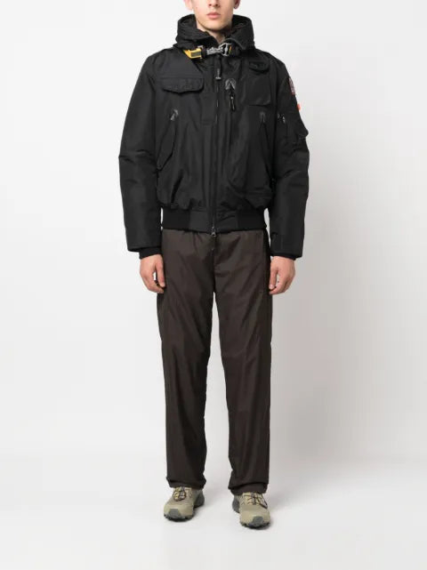 Parajumpers logo-patch hooded jacket