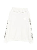 Htc Los Angeles Moustache stud-embellished crystal-embellished hoodie
