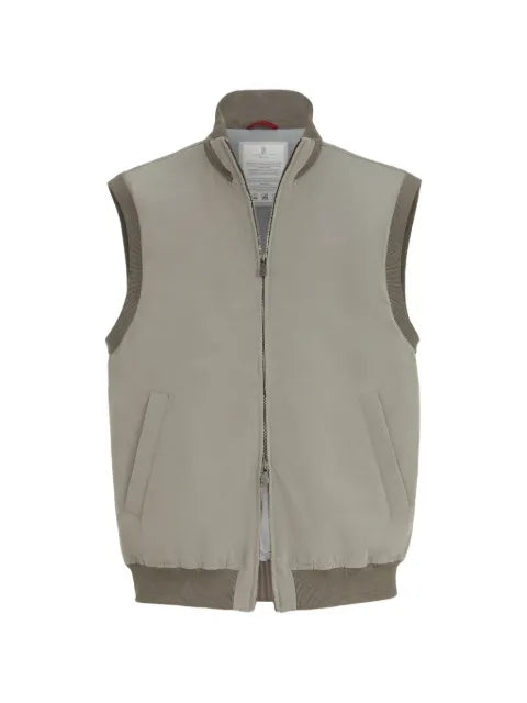 Brunello Cucinelli bonded nylon vest with Thermore® padding