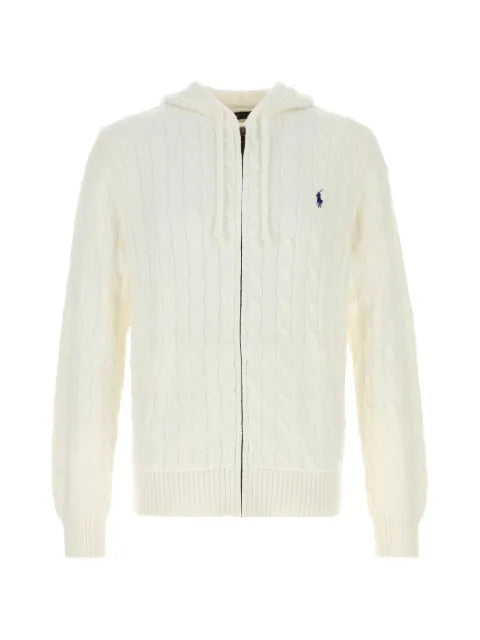 Polo Ralph Lauren cable-knit hooded jumper