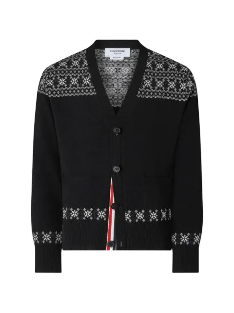 Thom Browne Fair Isle jacquard cardigan
