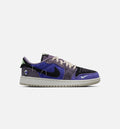 Air Jordan 1 Low OG Grade School Lifestyle Shoes - Regency Purple Dark Raisin
