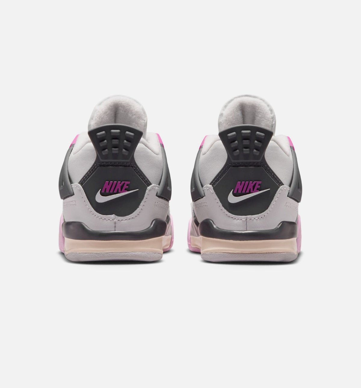 Air Jordan 4 Retro Comic Infant & Toddler Shoes - Off-White, Fire Pink & Anthracite