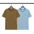 Chrome Heart T Shirts Poison Home Stripe Jacquard Embroidery Short Sleeve Couple T-Shirt