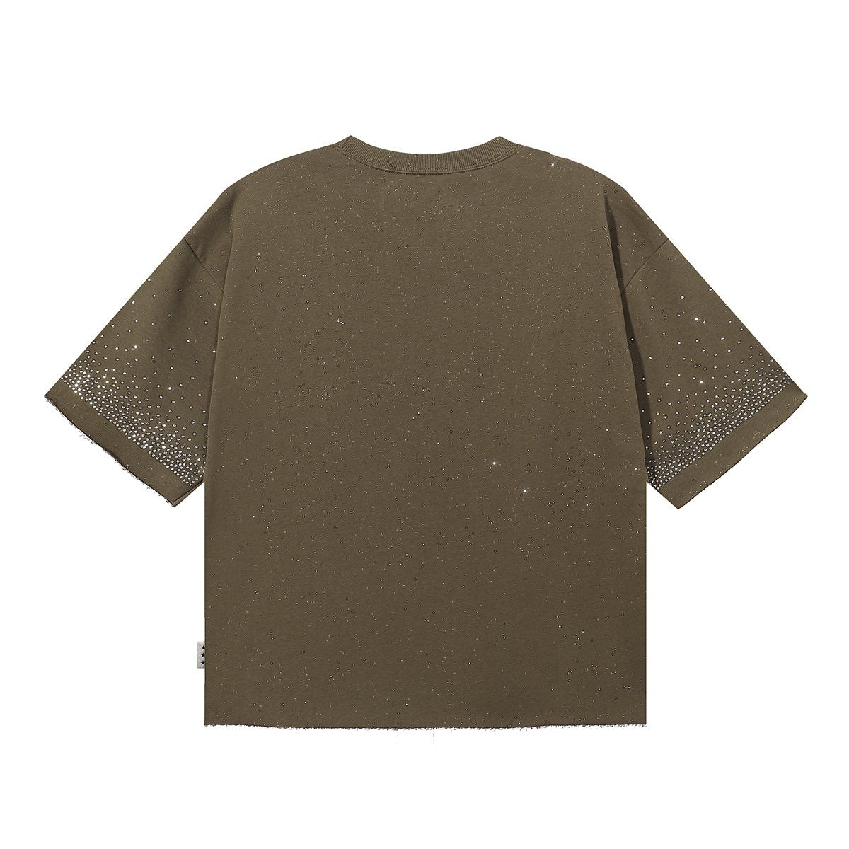 BKYS Revival Money Race Rhinestone Cropped Short-Sleeve T-Shirt