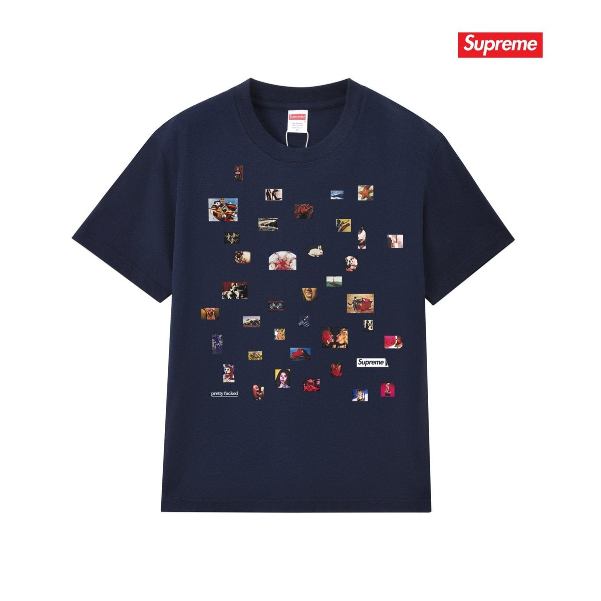 Supreme Photo Collage Graphic T-Shirt