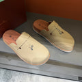 Backless Loafers with Layered Vamp Strap